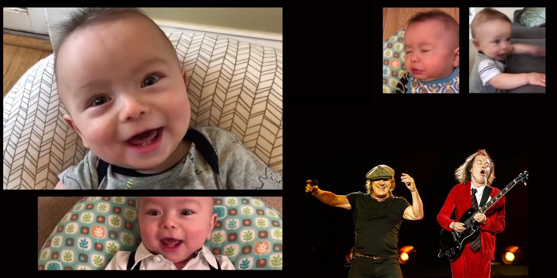 VIDEO: Graba sonidos de su bebé para hacer canción de AC/DC