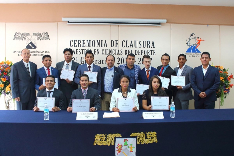 Egresa segunda generación de Maestría en Ciencias del Deporte de la UAEM