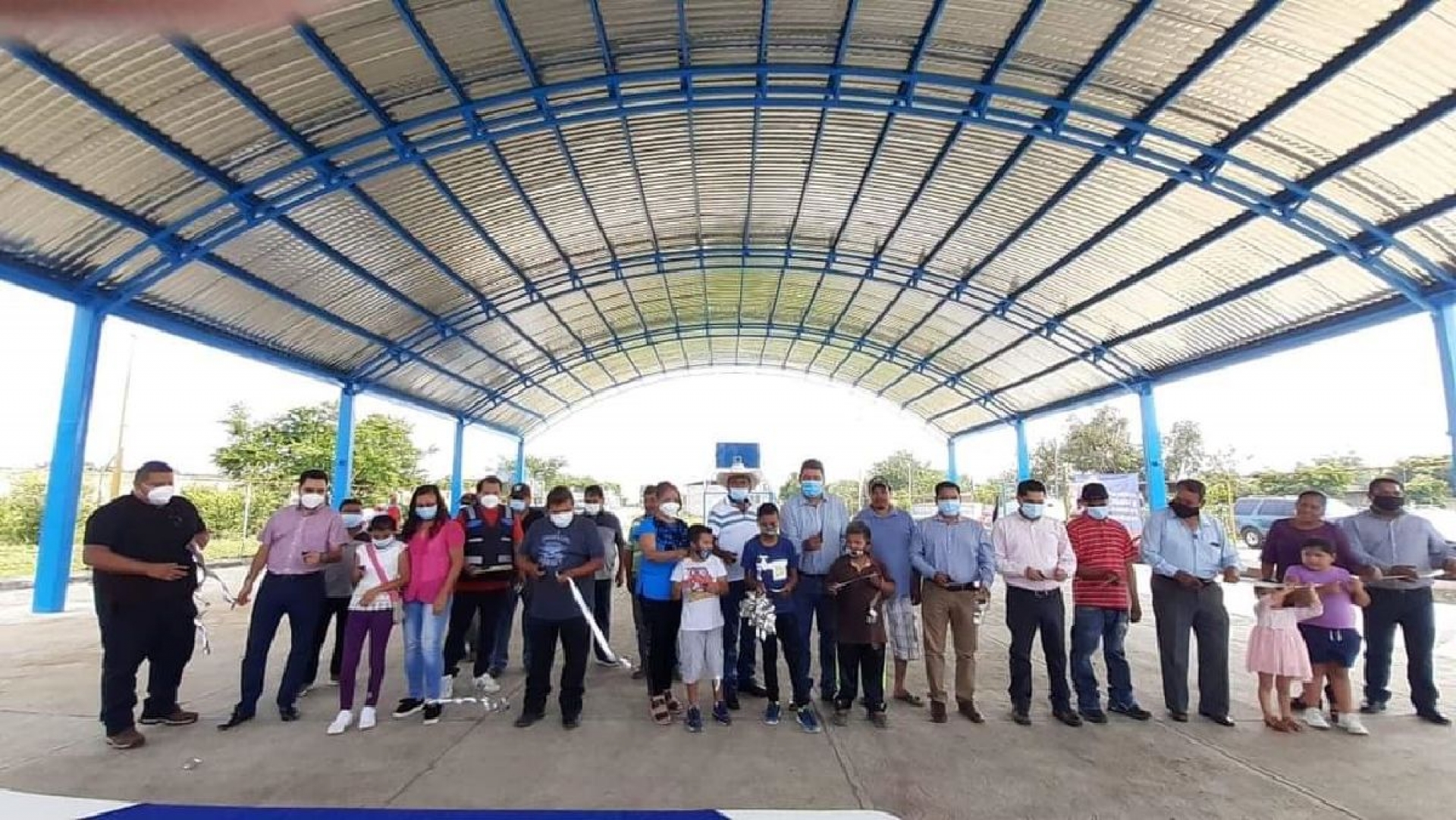 Inauguran techumbre en comunidad de Yecapixtla