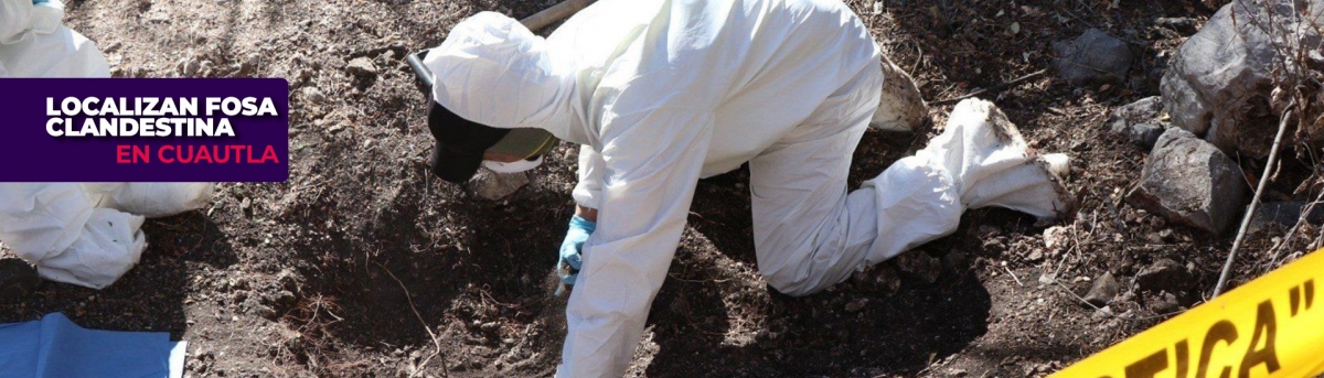 Localizan fosa clandestina en Cuautla