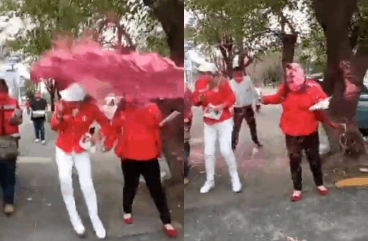 Lanzan pintura a candidata del PRI en Naucalpan
