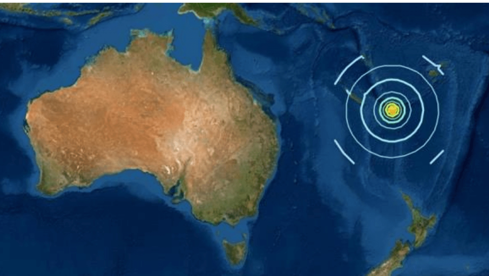 Sismo de magnitud 7.7 sacude el Pacífico Sur