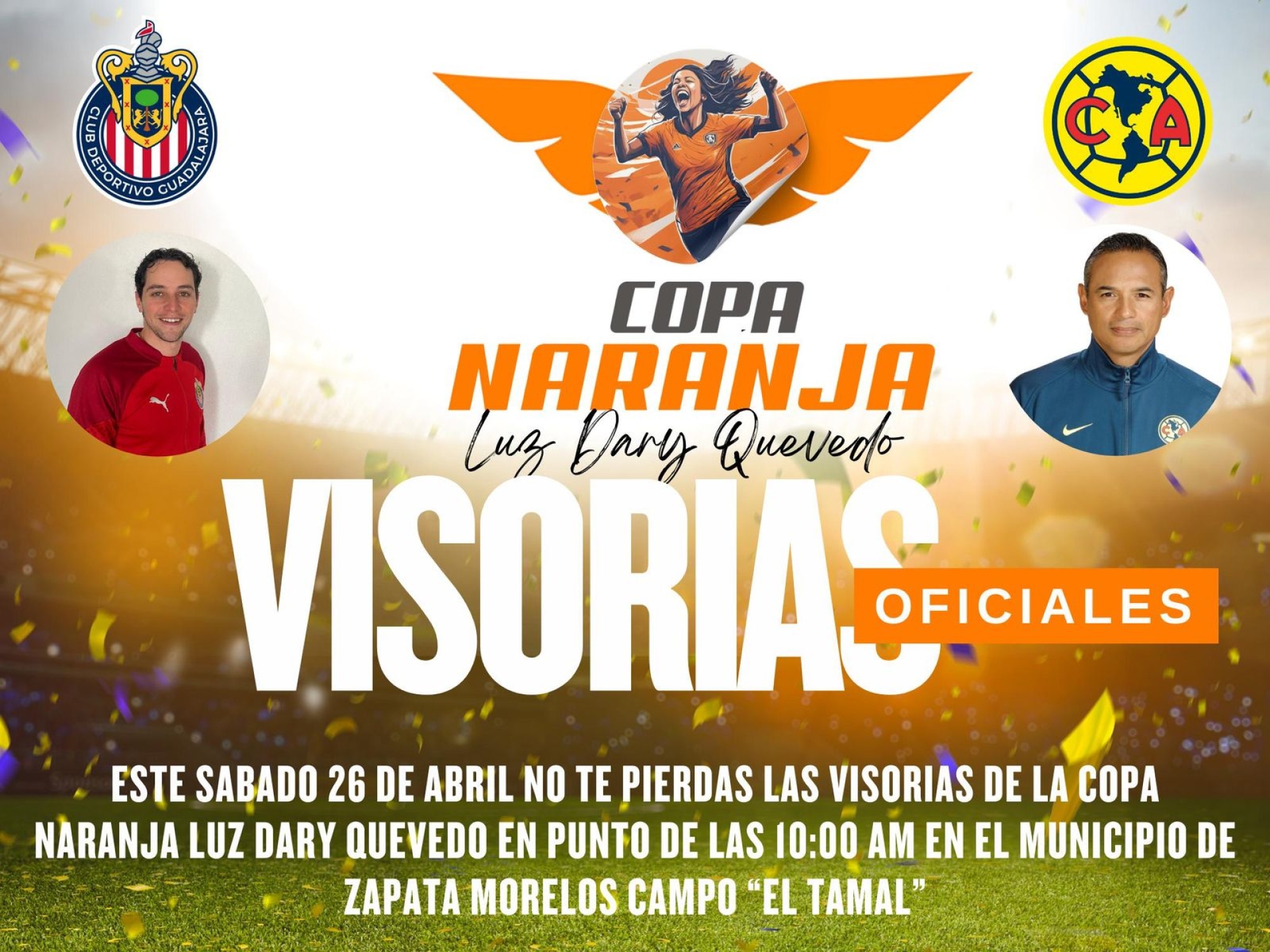 La 'Copa Naranja Luz Dary Quevedo Maldonado' contará con visorías oficiales de Club América y Club Guadalajara