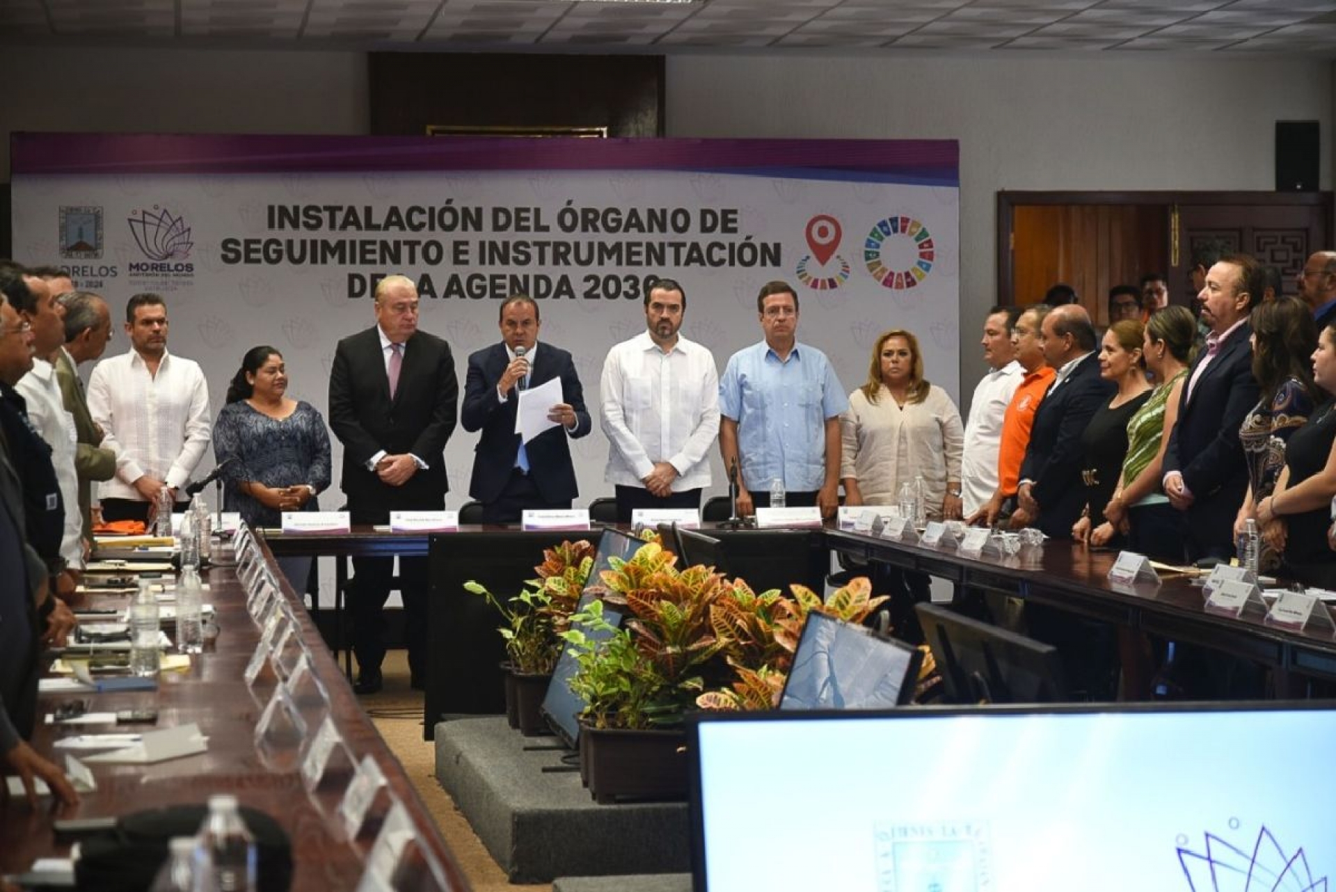 Instala el gobernador Cuauhtémoc Blanco el Órgano de Seguimiento e Instrumentación de la Agenda 2030