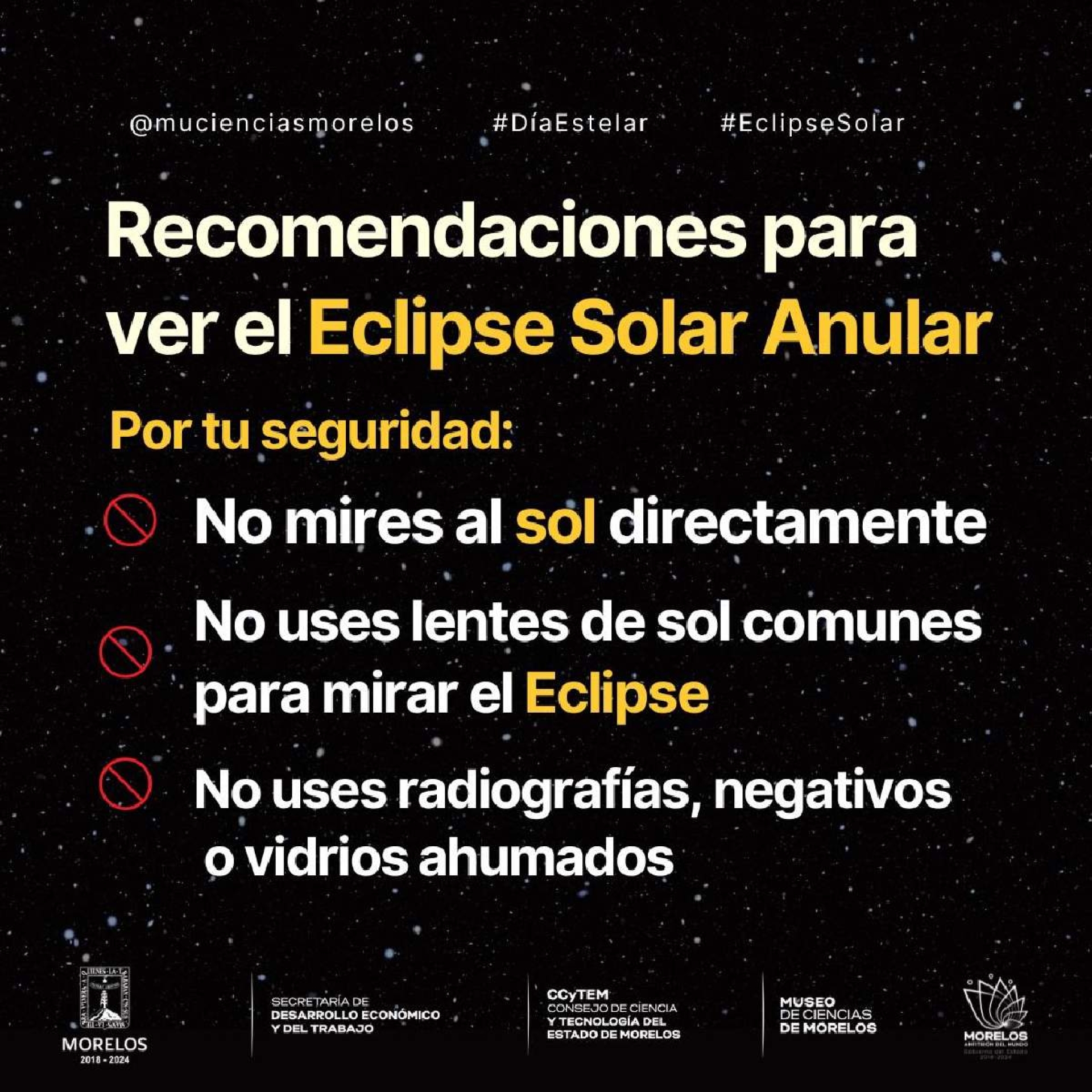 No se debe observar de manera directa el eclipse de sol, reafirman