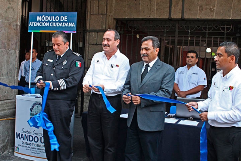 Instalan módulos para recepción de quejas contra policías