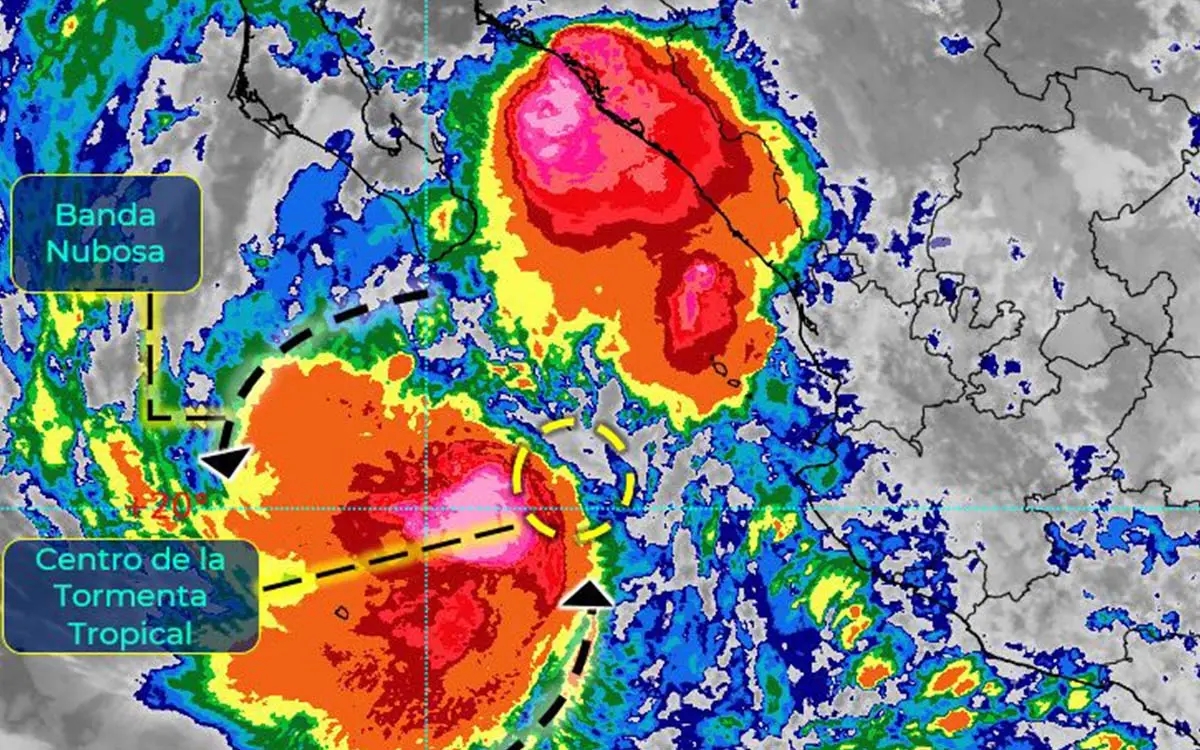 Tormenta tropical 'Madeline': Esta es su trayectoria y los estados que afectará