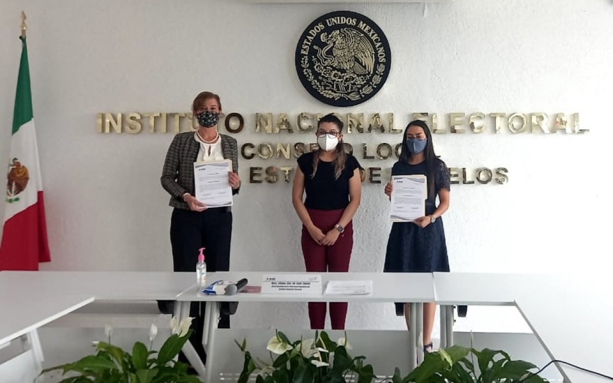 Entrega INE Morelos nombramiento a Mireya Gally como nueva presidenta del Impepac