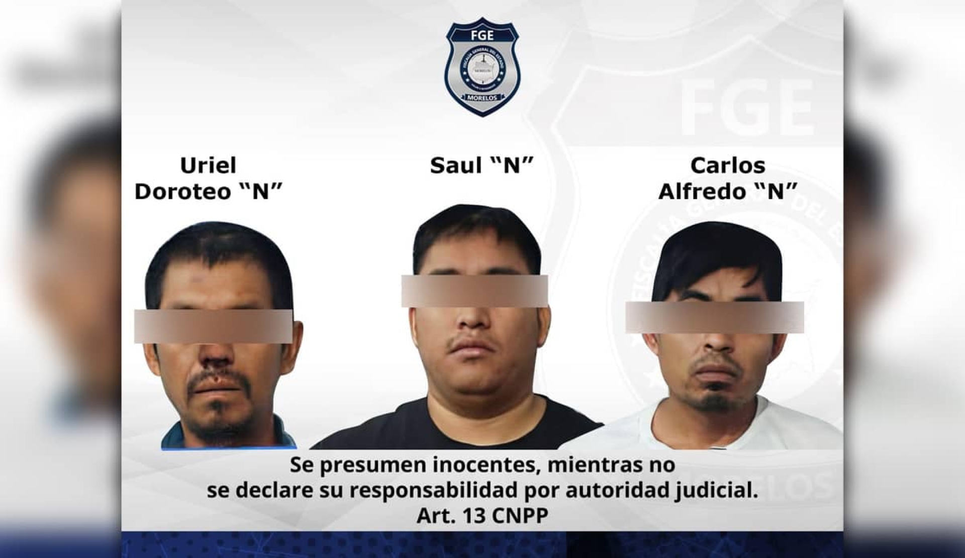 Vinculan a tres supuestos integrantes de la "Familia Michoacana"