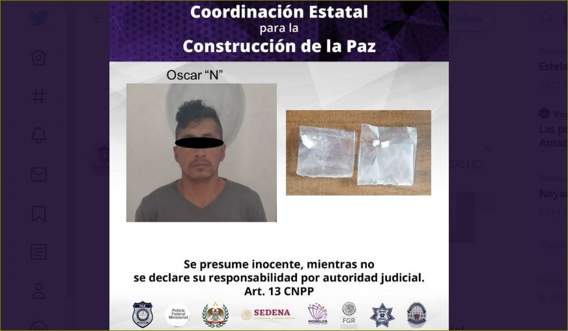 Provocó daños en una parcela de siembra
