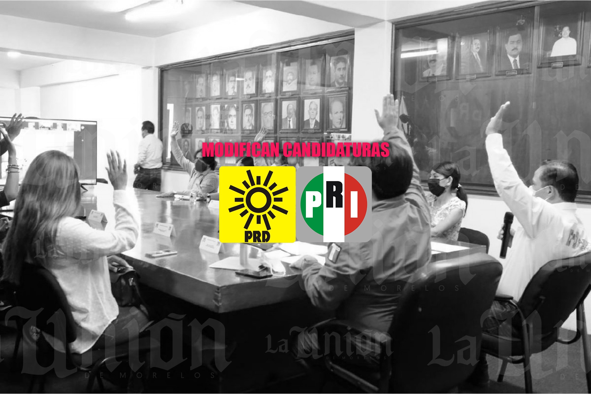 Modifican candidaturas a ayuntamientos en coalición PRI-PRD