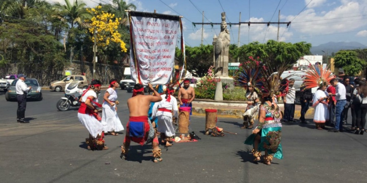 Conmemoran danzantes el 520 aniversario del nacimiento de Cuauhtémoc
