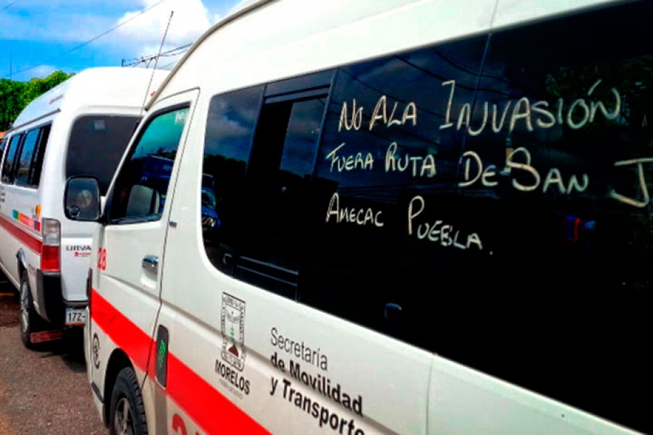 Acusan a la SMyT de permitir en Cuautla la invasión de rutas de Puebla