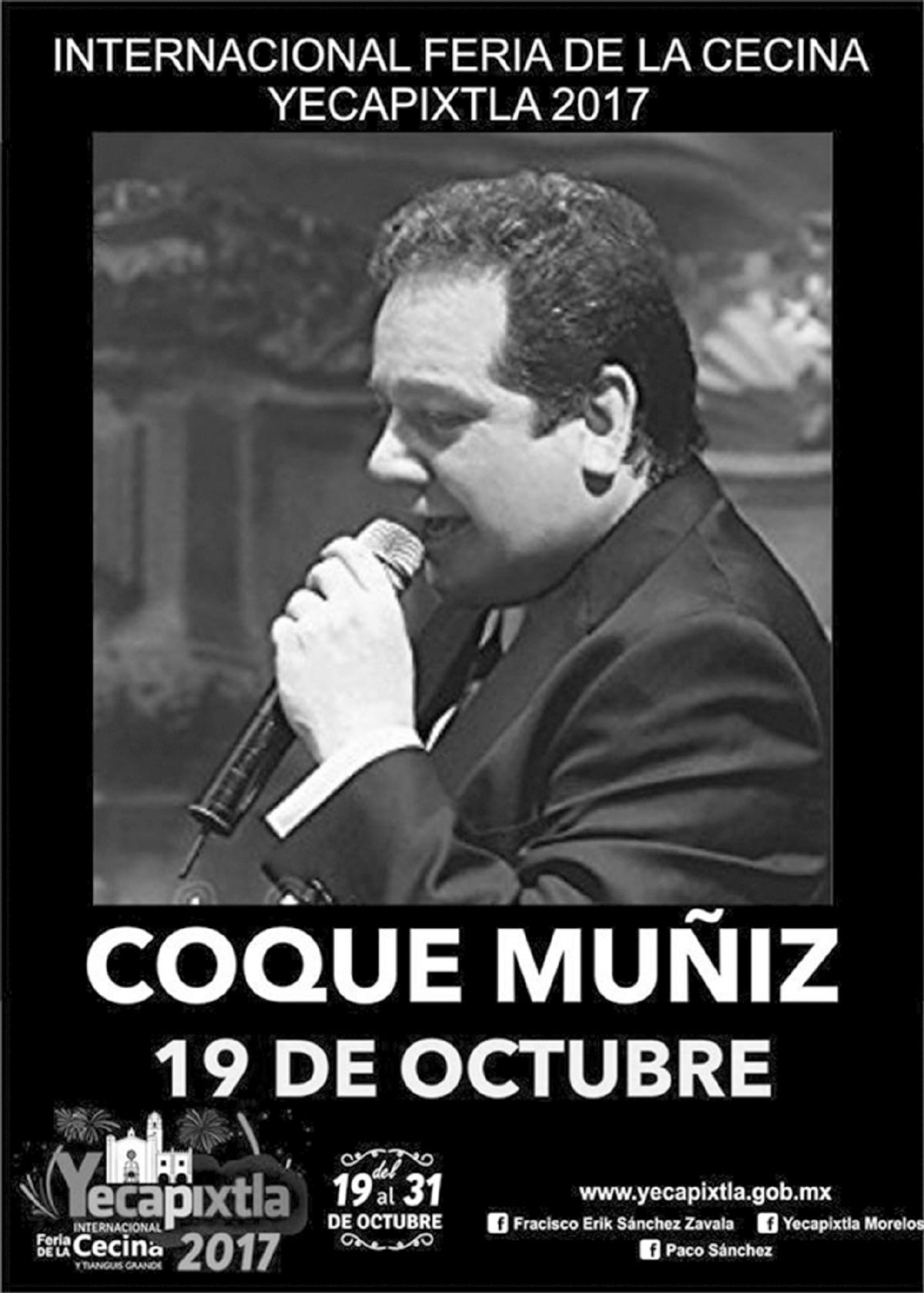 Presenta Paco Sánchez cartel de la Feria de la Cecina y Tianguis Grande Yecapixtla 2017