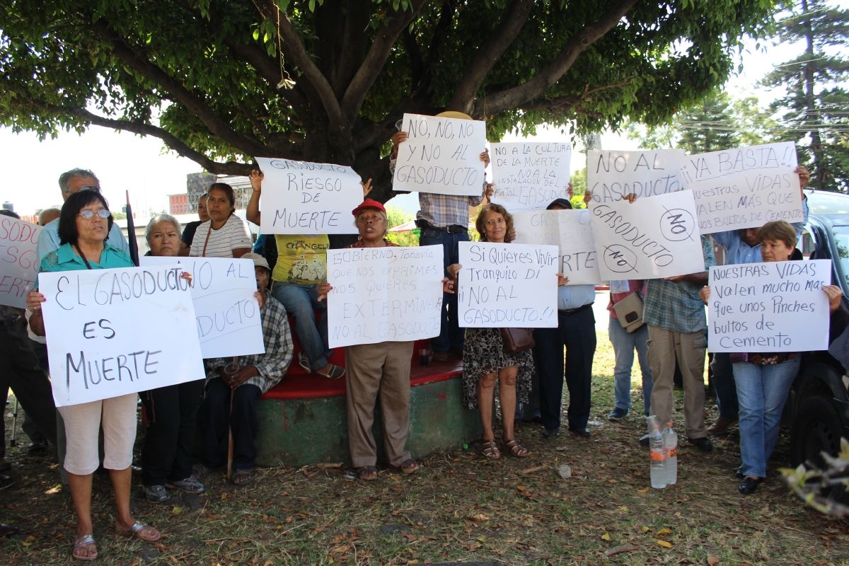 Protesta la Asociación Cívica Morelense contra gasoducto