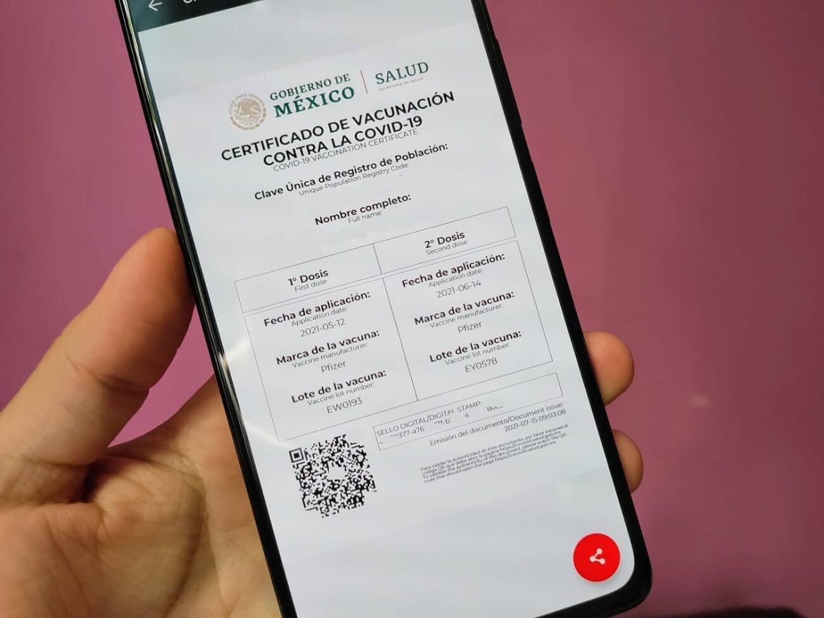 Venden certificados falsos de vacunación COVID en CDMX