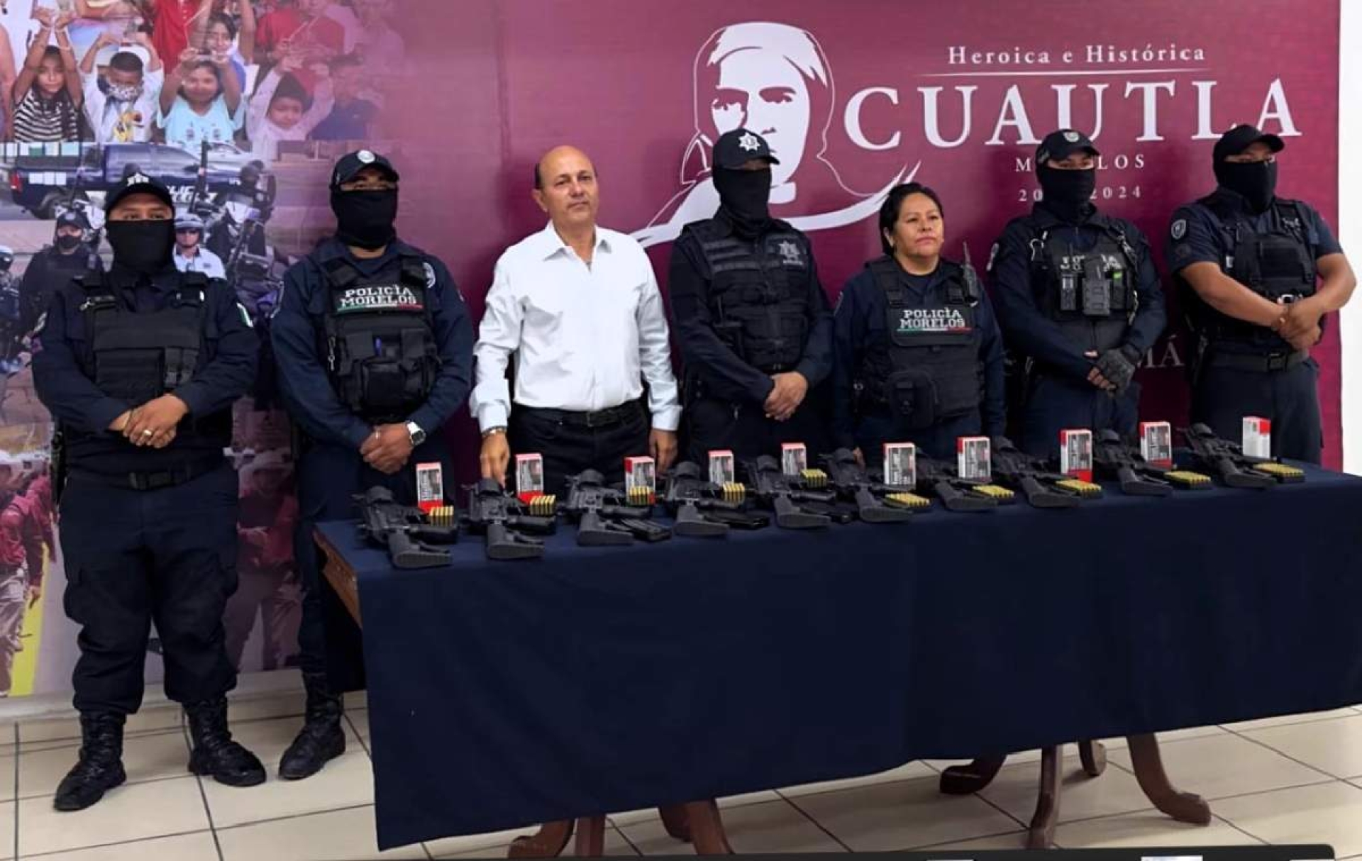 Entregan nuevas armas a la Policía Municipal de Cuautla