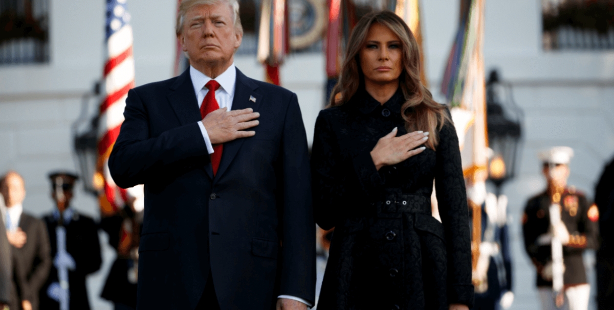 Trump encabeza minuto de silencio por víctimas del 11-S