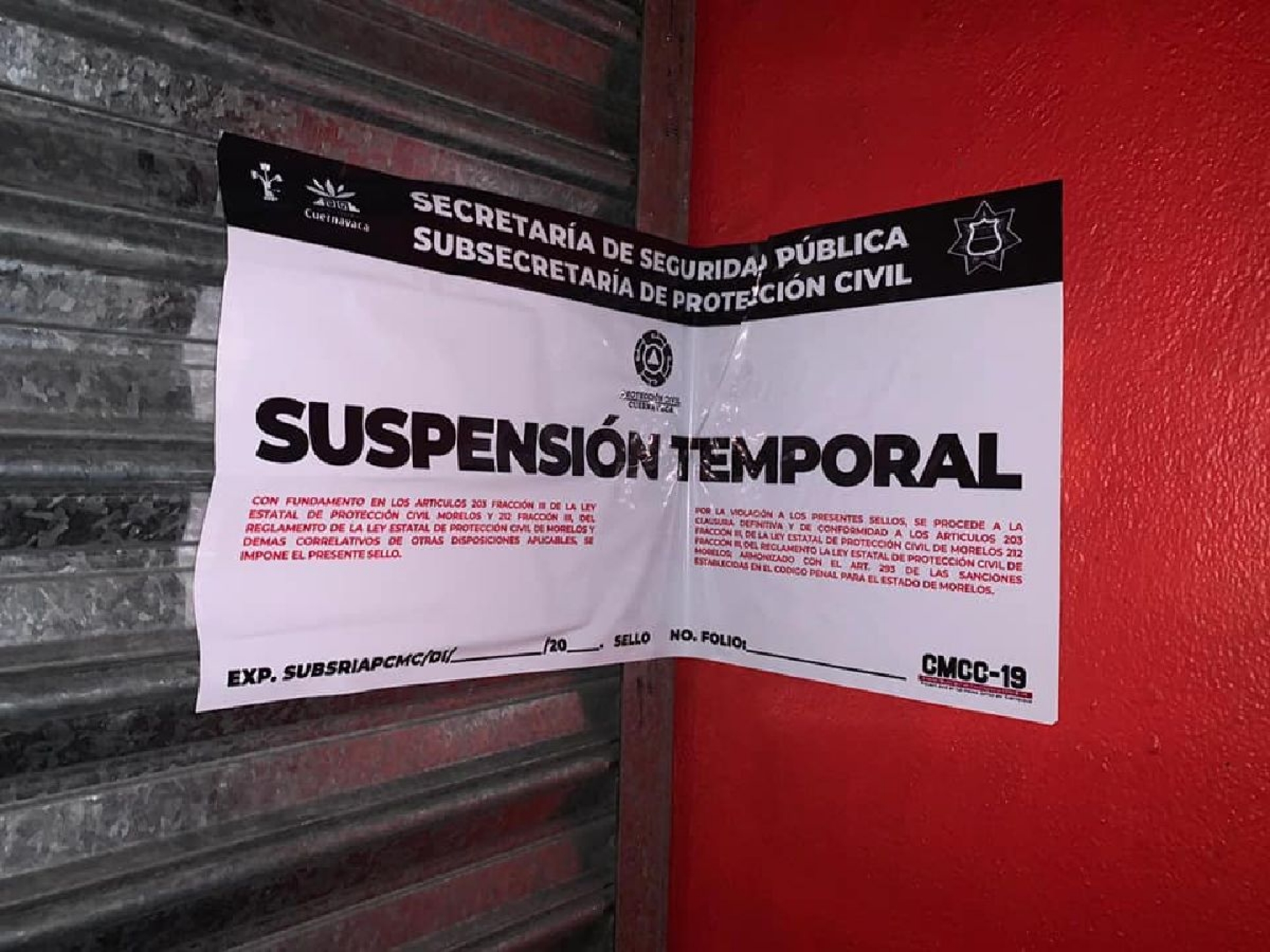 Comienzan clausuras a negocios infractores