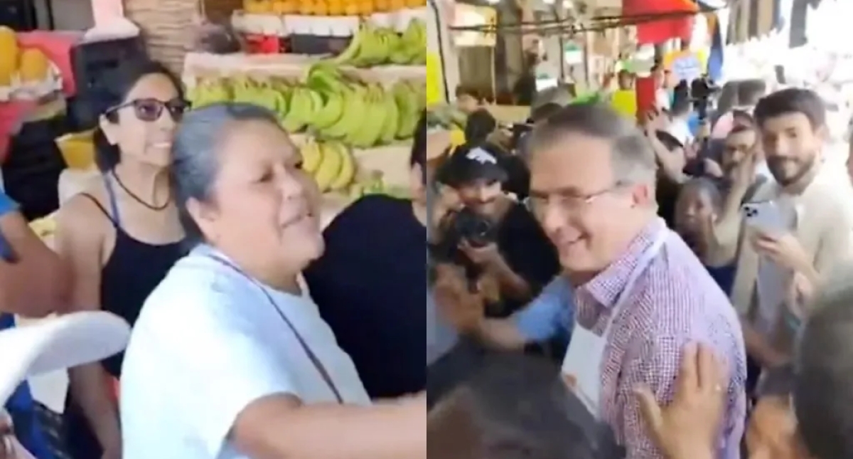 "Corren" a Marcelo Ebrard de mercado en Cuernavaca; "¡Tómese su foto y hágase a un ladito!"