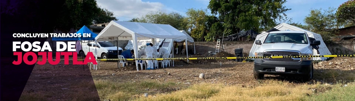 Concluye reinhumación de personas sepultadas en fosa de Jojutla