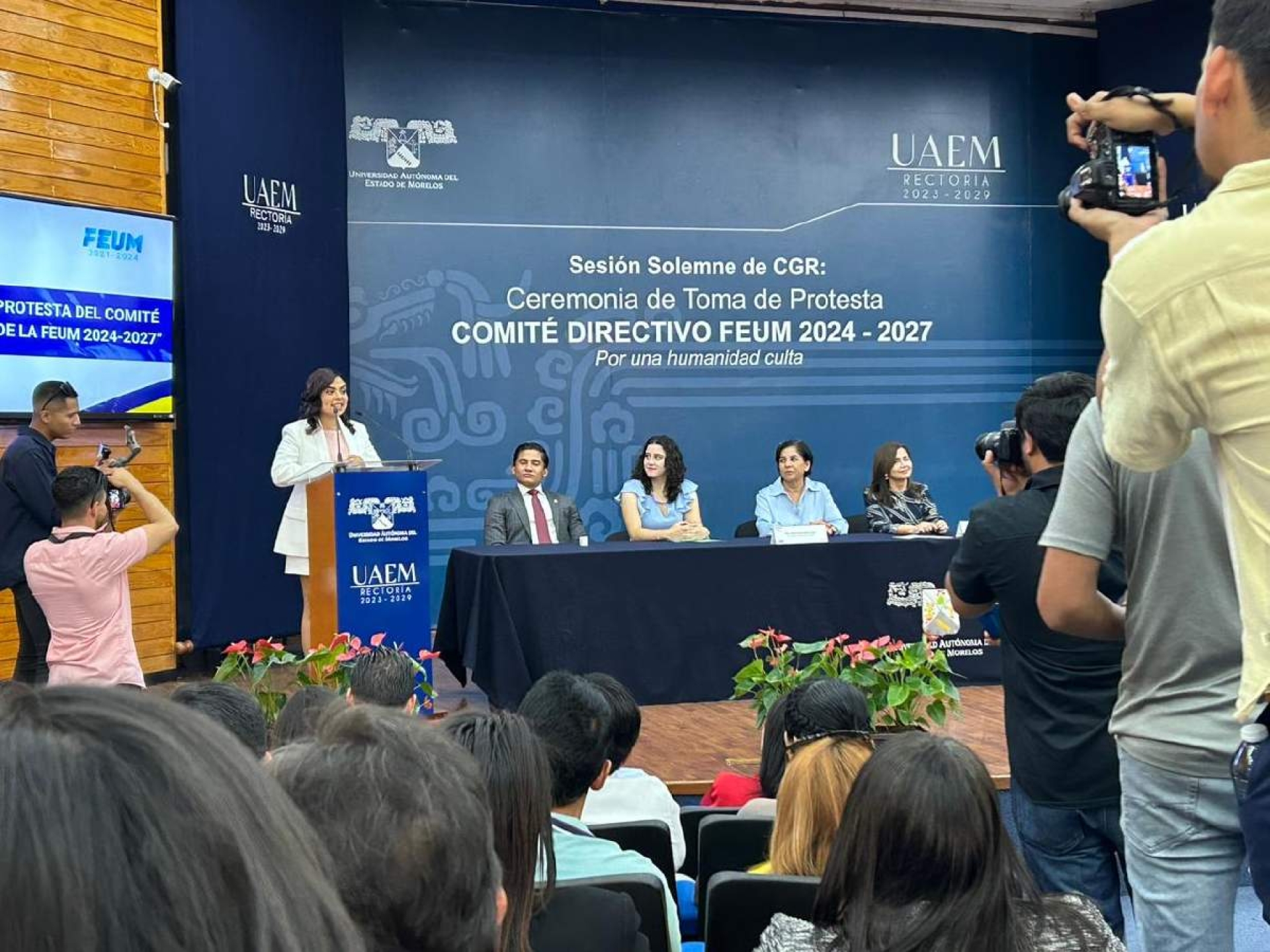 Asume Adriana Guadarrama Salgado presidencia de la FEUM