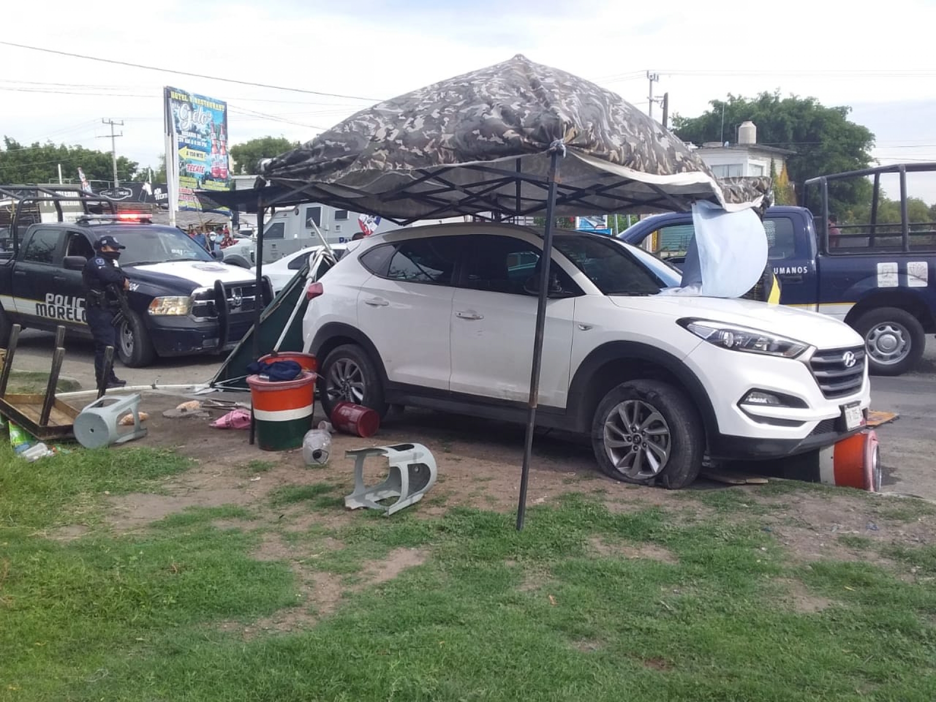 Los atraparon minutos después de haber robado una camioneta