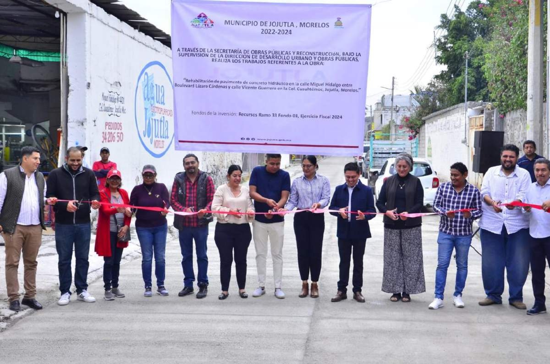 Alcalde de Jojutla cierra el año inaugurando obras