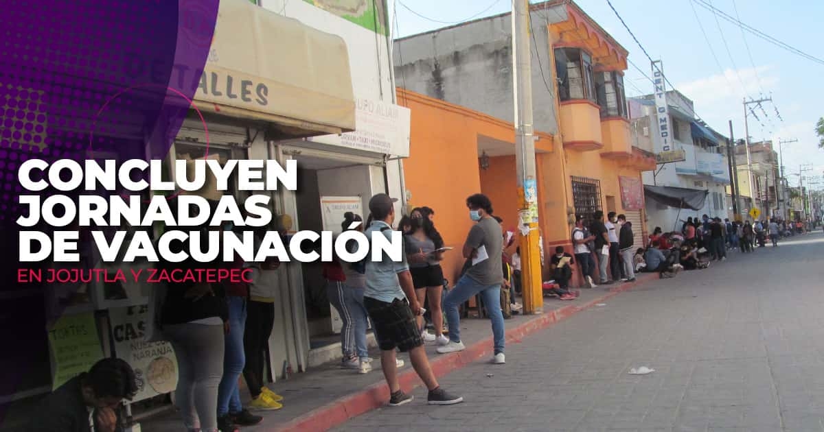 Concluyen jornadas de vacunación en Jojutla y Zacatepec