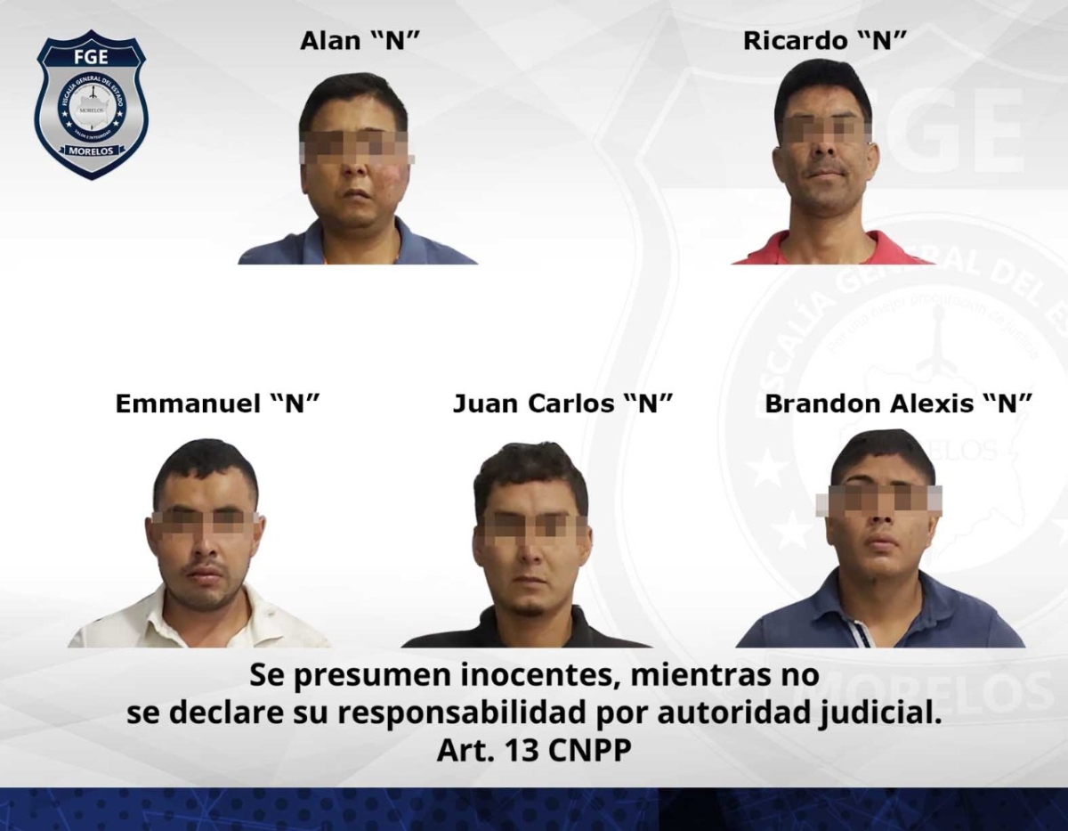 Vinculan a proceso a cinco hombres por secuestro agravado