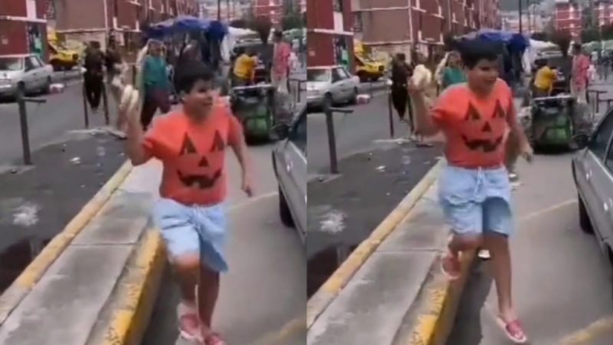 Sin soltar las tortillas, reacción de niño se vuelve viral durante sismo en CDMX