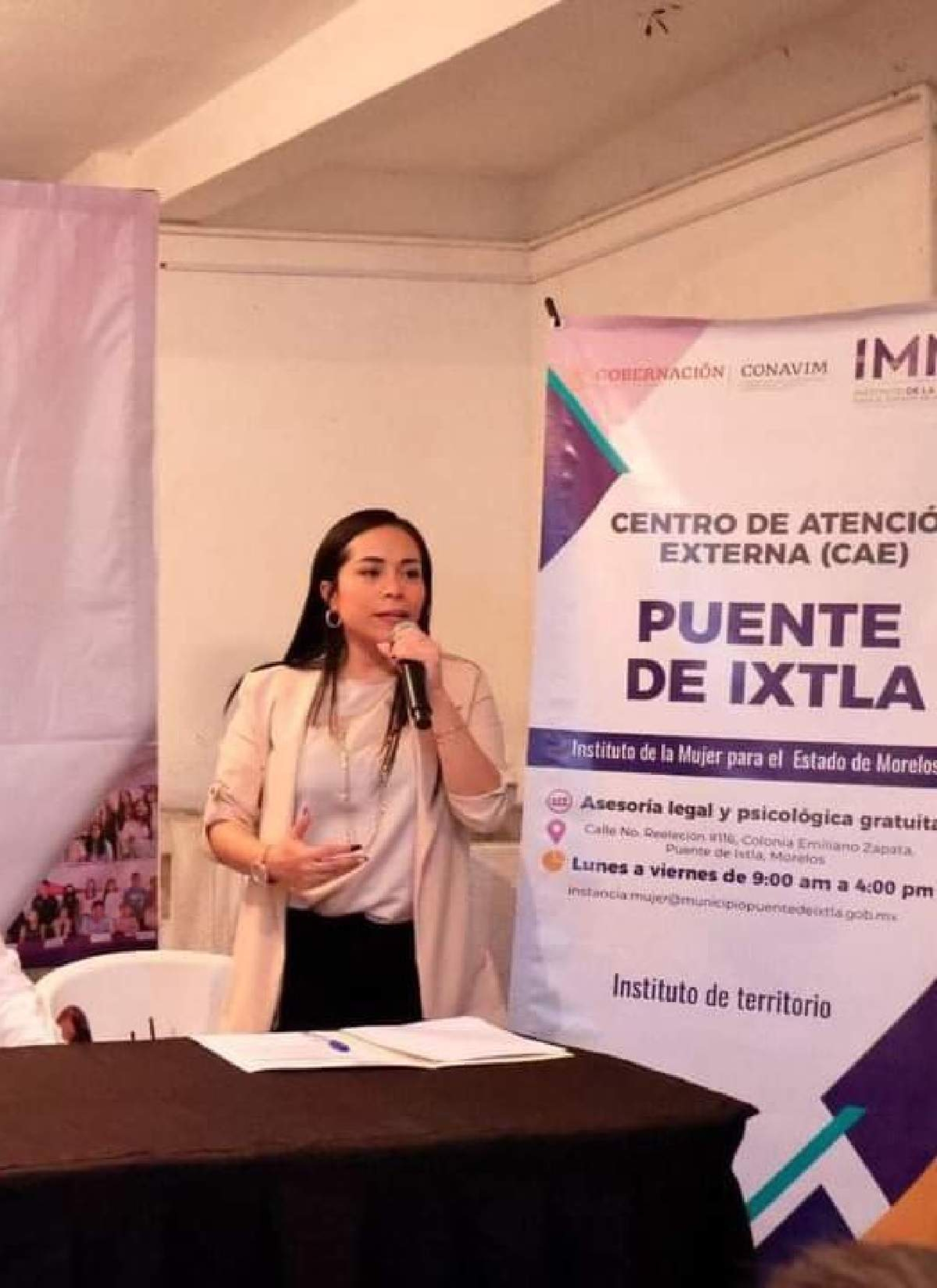 Instalan Centro de Atención Externa para mujeres en Puente de Ixtla