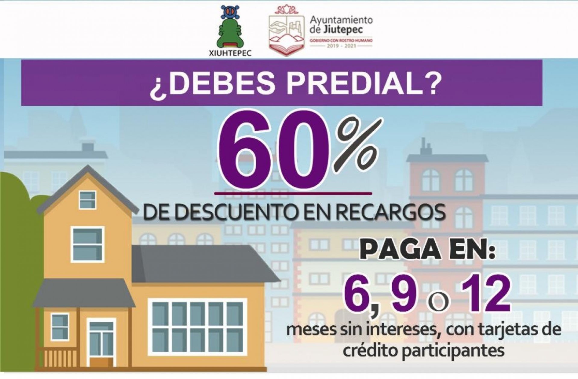 Otorgará Ayuntamiento de Jiutepec descuento en recargos en pago del impuesto predial