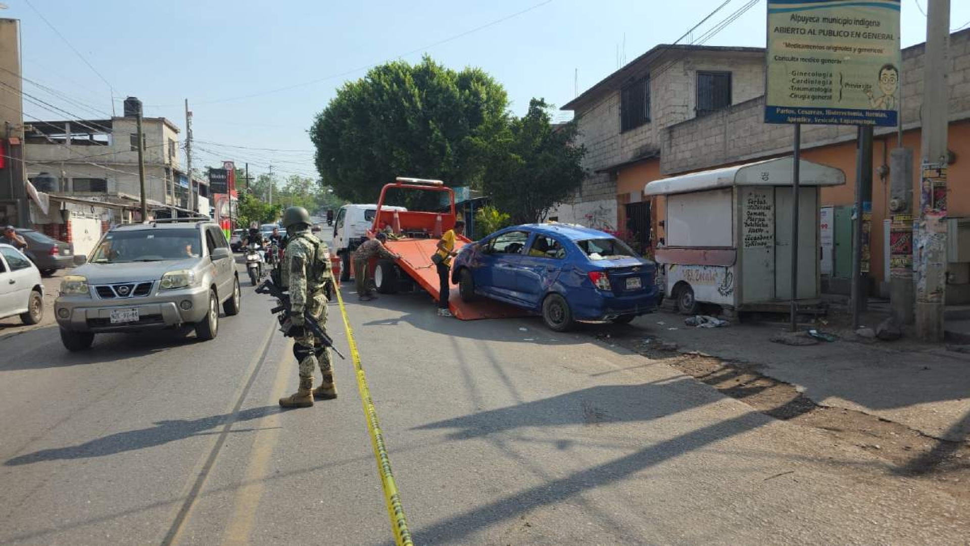 Auxilian a tres hombres heridos en Alpuyeca