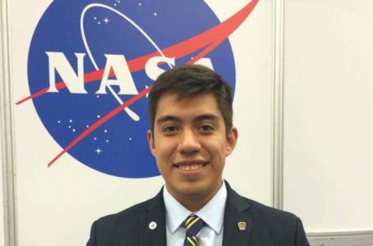 Con 20 años, Yair Piña ya es parte de la NASA
