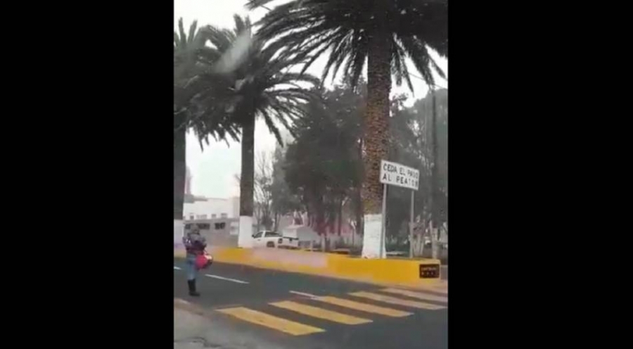 Nieva en Puebla