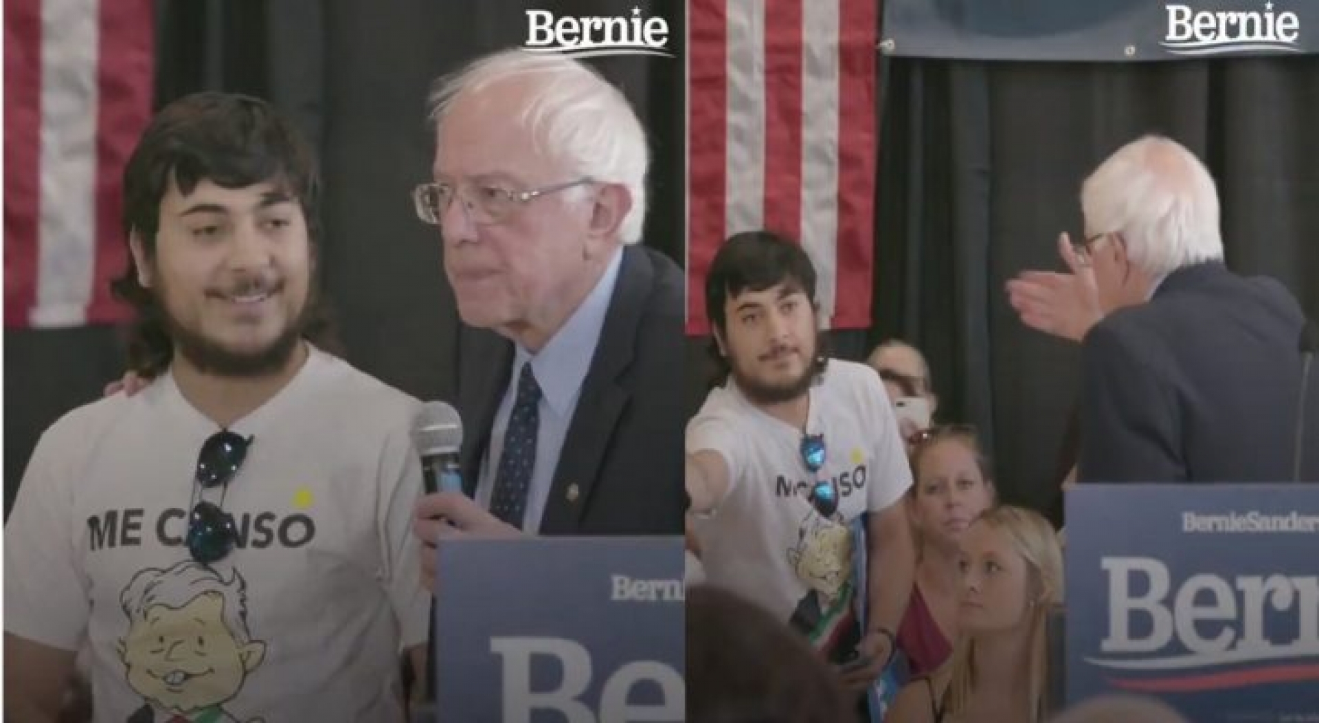 Playera de “Me Canso Ganso” aparece en campaña de Bernie Sanders (VIDEO)
