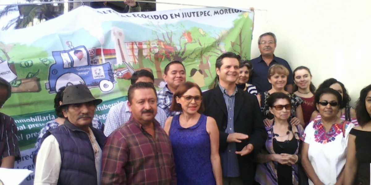 Protestan vecinos de Jiutepec en contra de la construcción de viviendas en "Los Venados"