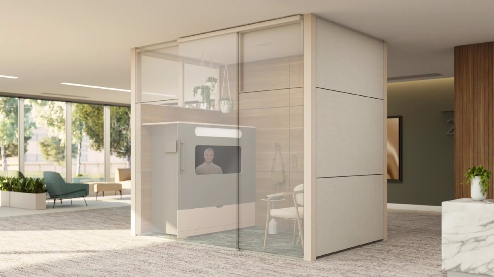 Logitech desvela 'Ocular View': Innovación en cabinas para videollamadas