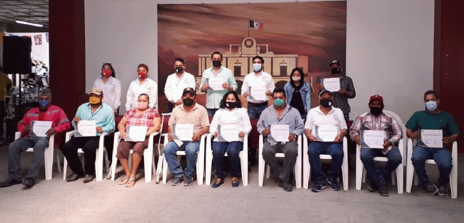 Ayuntamiento de Jojutla entregó quinquenios a 12 sindicalizados