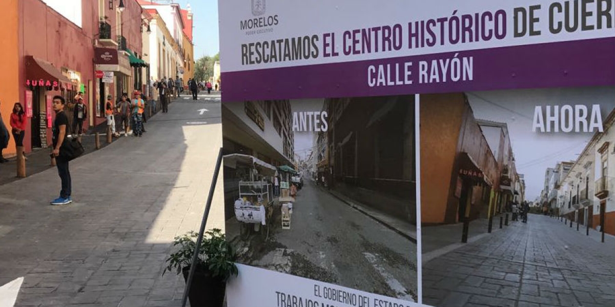 Inauguran trabajos de remodelación de la calle Rayón, en Cuernavaca