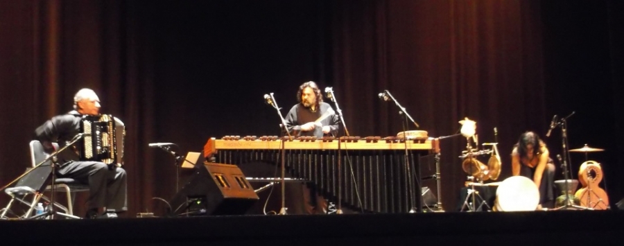 Impresiona la espectacularidad del ensamble de marimba, percusiones y acordeón, del Trio Zur