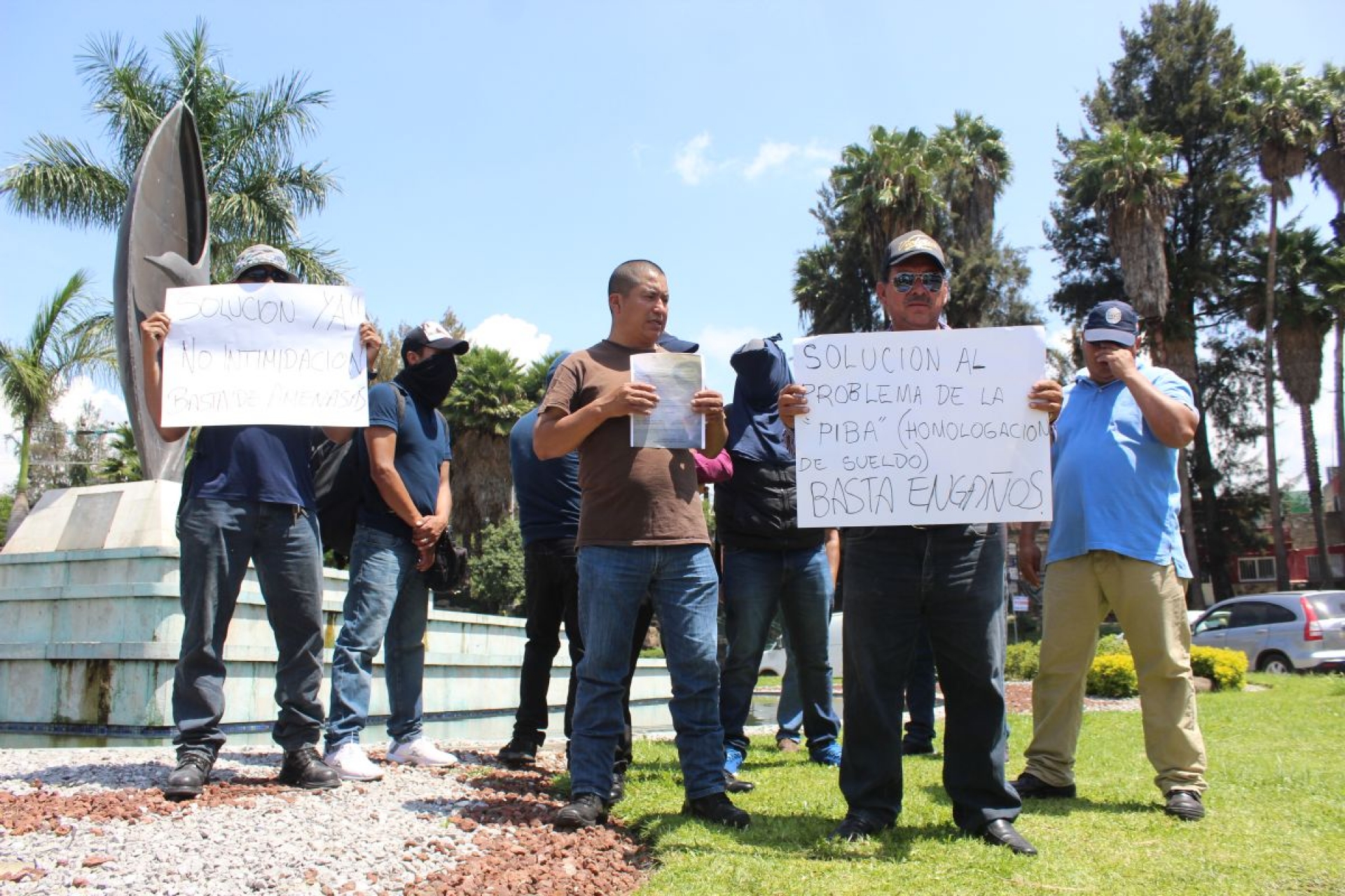Otra protesta de Pibas; denuncian amenazas de sus mandos