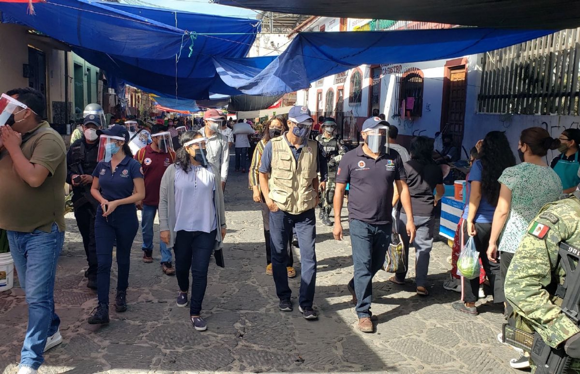 Verifican filtros sanitarios en centros de abasto de Tlayacapan
