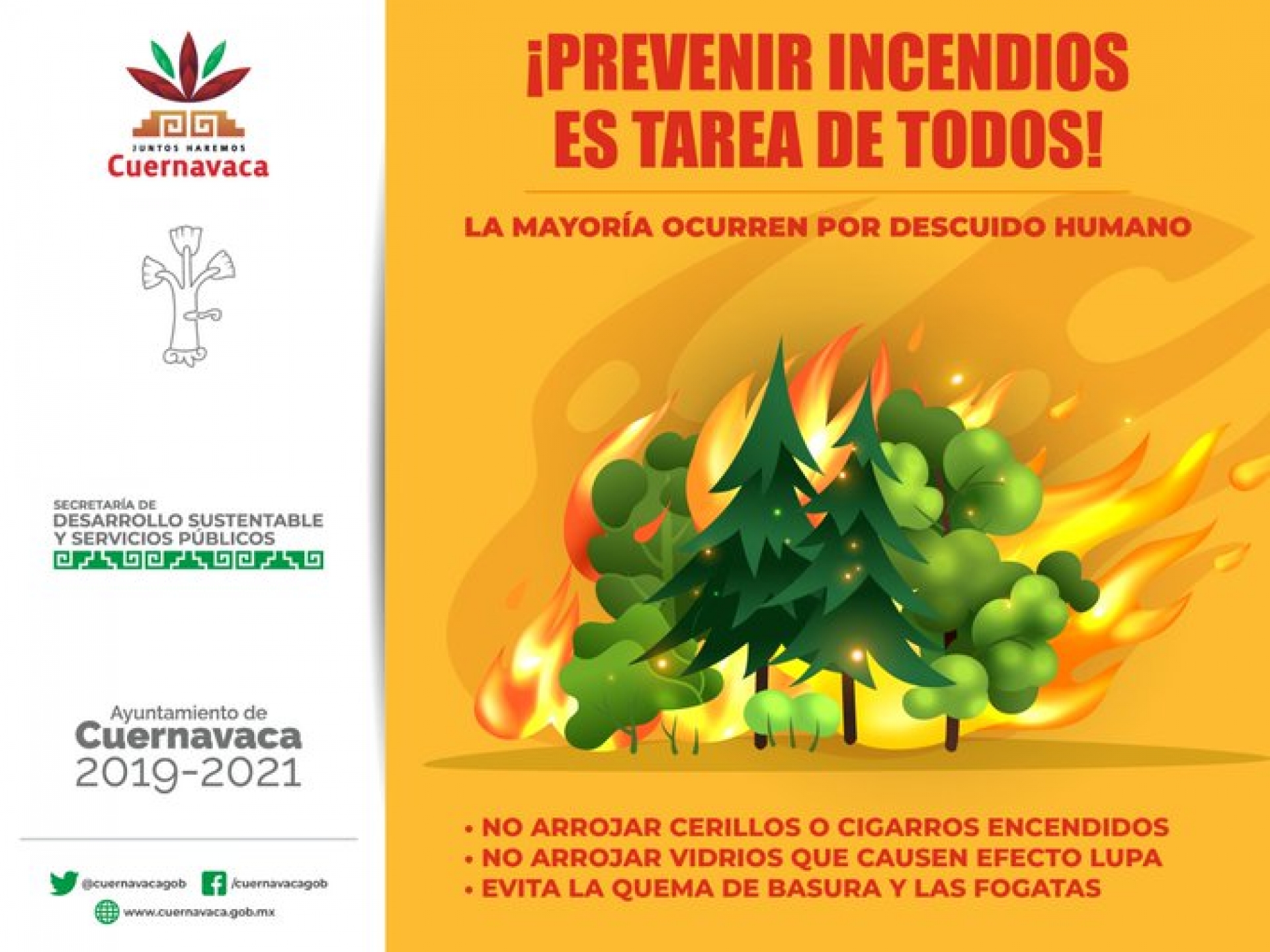 Llaman a evitar incendios forestales