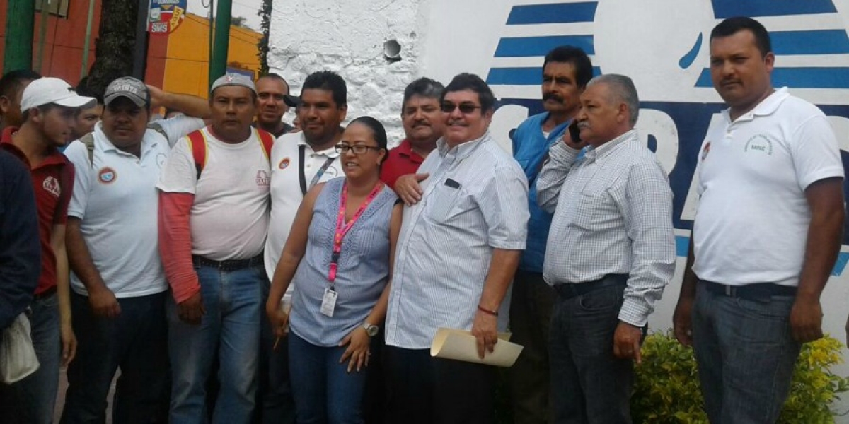 Paran labores, cerca de cuatro horas, trabajadores del SAPAC