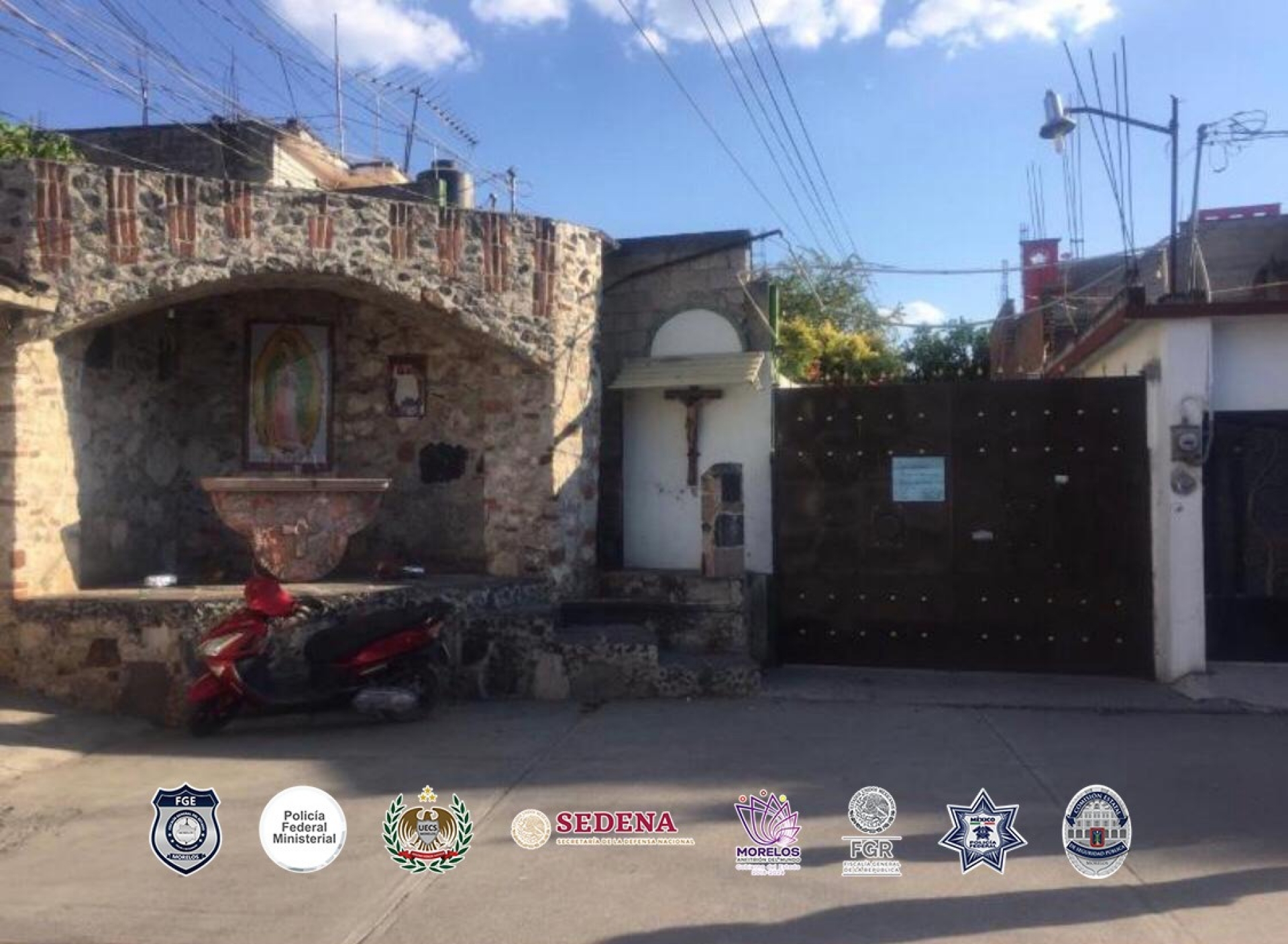 Catean una casa en la que guardaban objetos robados