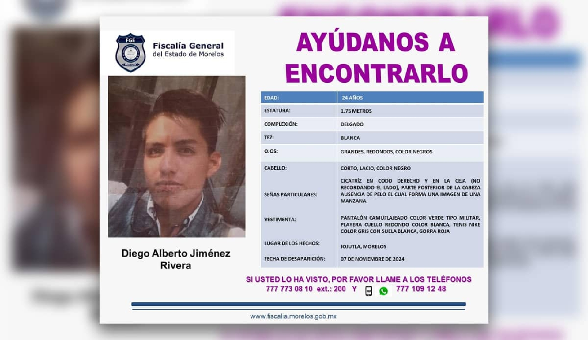 Desapareció en Jojutla