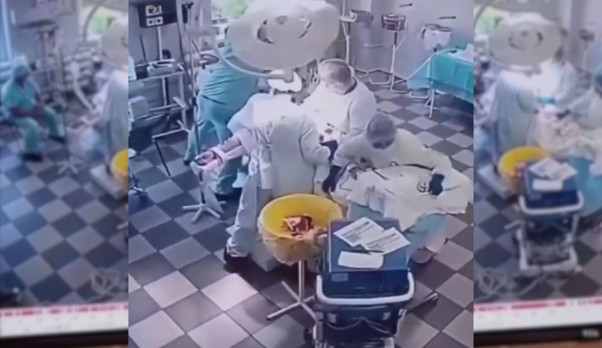 Médicos en Rusia enfrentan terremoto sin detener cirugía; video se vuelve viral