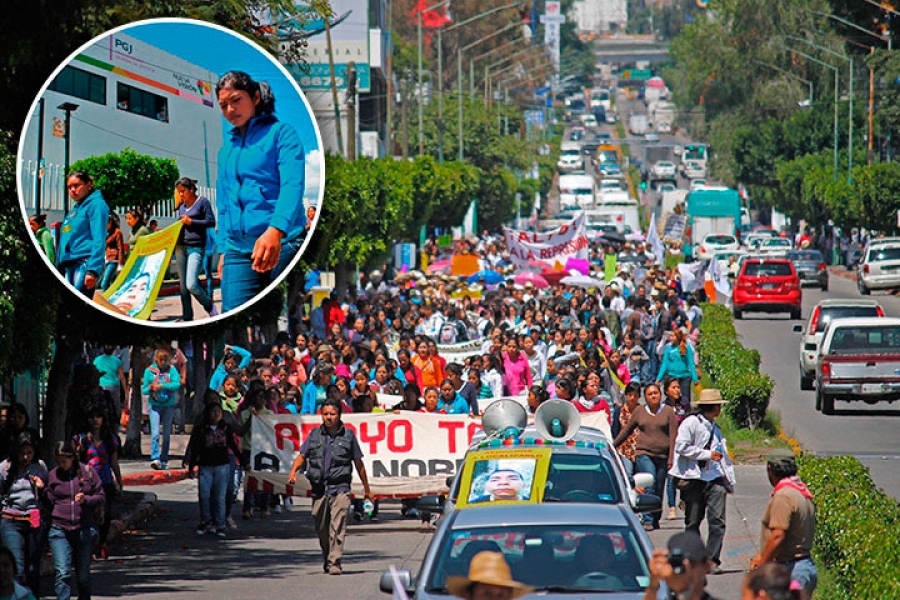 Marchan miles en solidaridad con estudiantes de Ayotzinapa